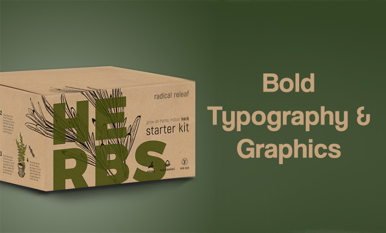 Bold Typography and Graphics