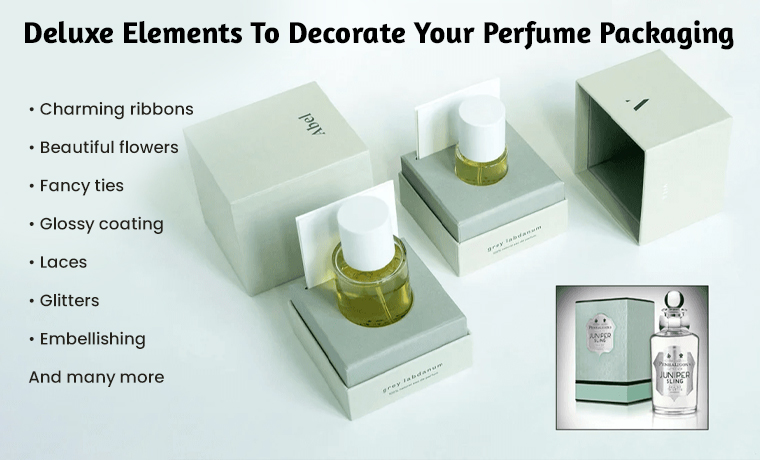 deluxe elements to decorate your perfume packaging