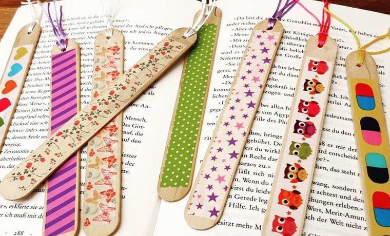 diy washi tape bookmarks