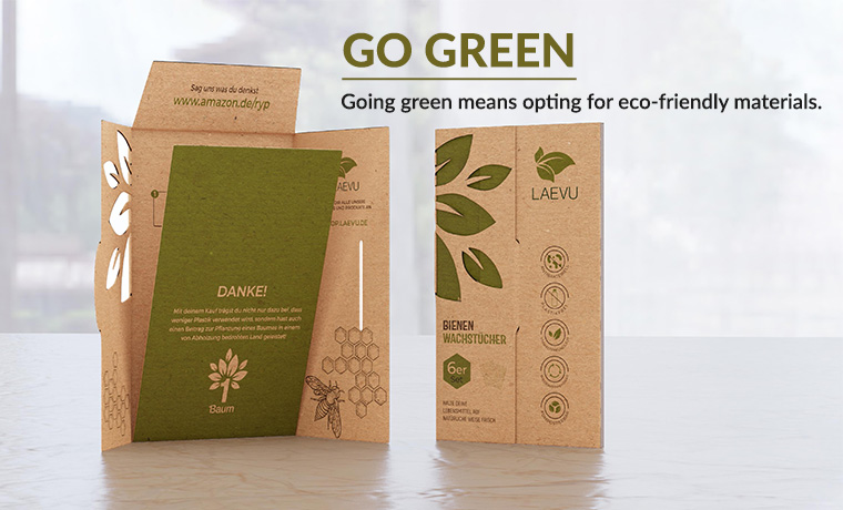 go green eco friendly materials