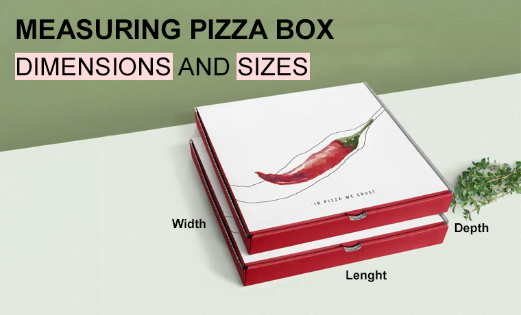 measuring pizza box