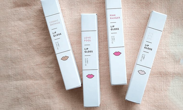 minimalist lip gloss packaging