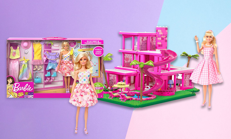 pink barbie playsets