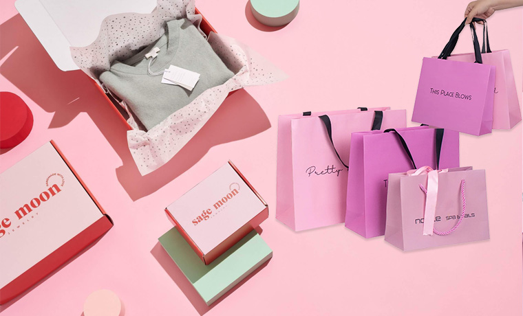 pink packaging in apparel and fashion accessories