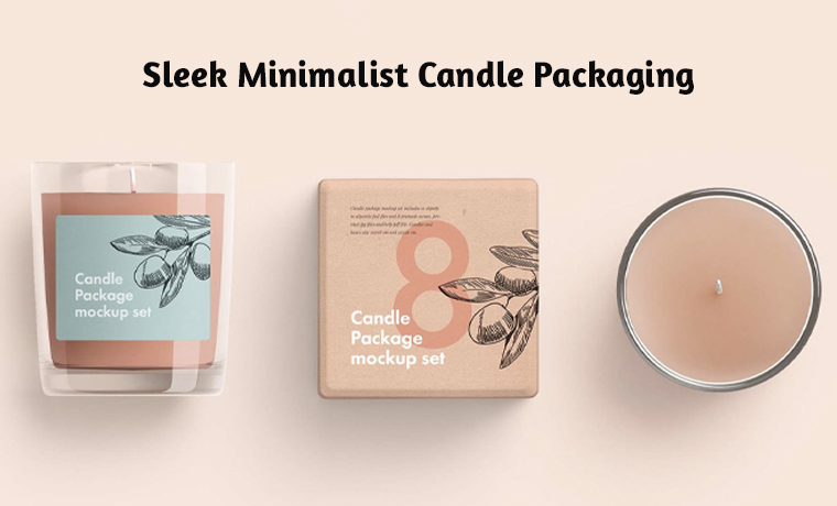 sleek minimalist candle packaging