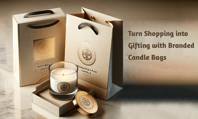 turn shopping into gifting with branded candle bags