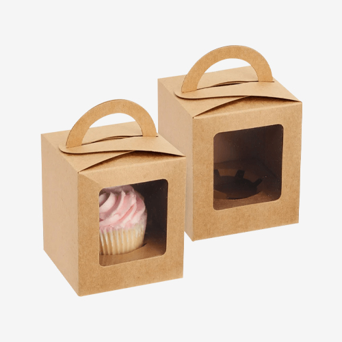 bulk kraft cupcake packaging boxes