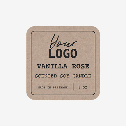 candle sticker labels