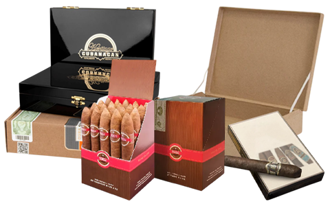 cardboard cigar boxes