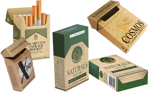 cardboard cigarette boxes