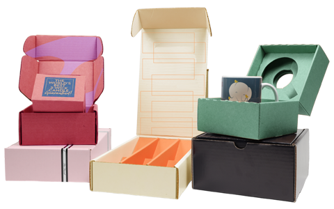 colored boxes