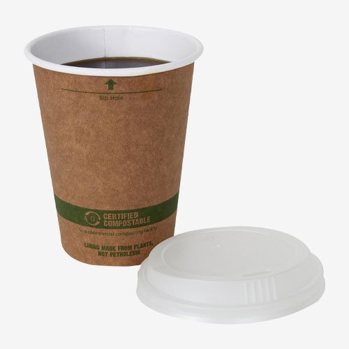 compostable coffee cups and lids