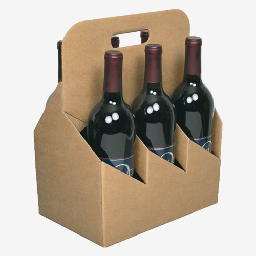 corrugated wine bottle carriers