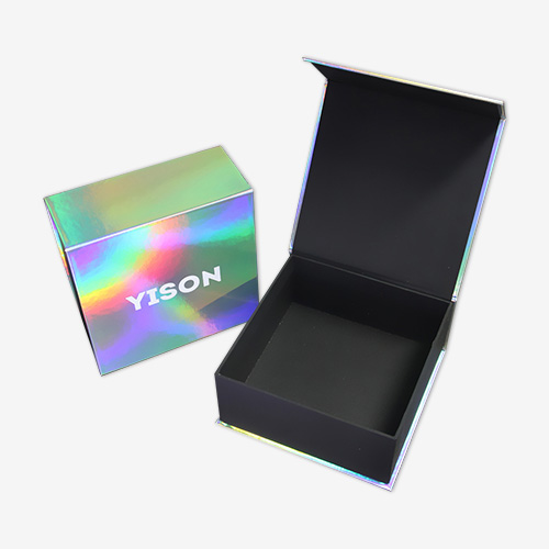 custom holographic magnetic closure boxes