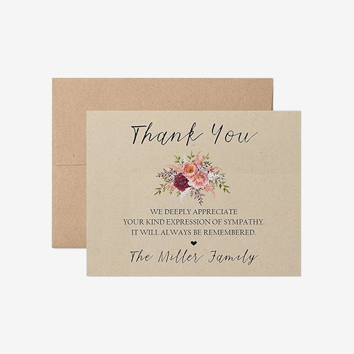 custom made thank you cards