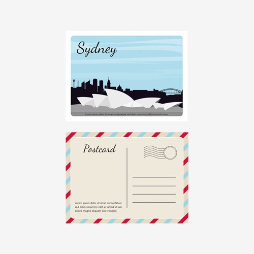 custom printed postcards