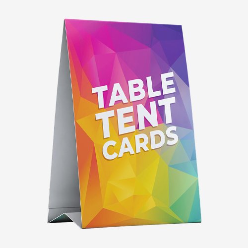 custom table tents