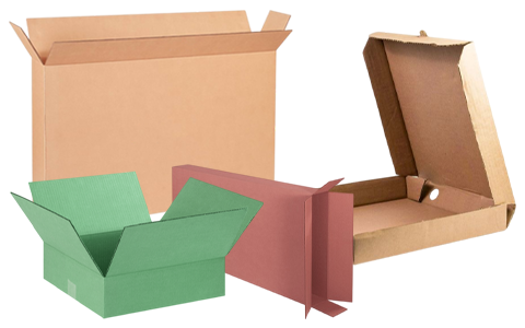 flat corrugated boxes