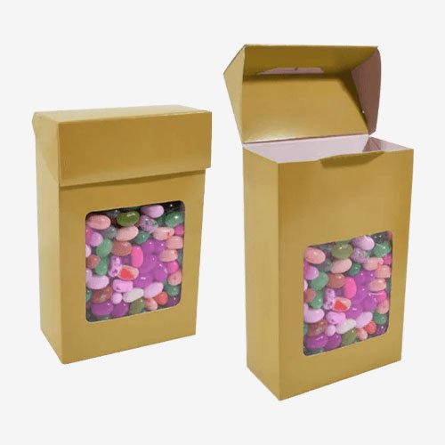 kraft candy boxes with window