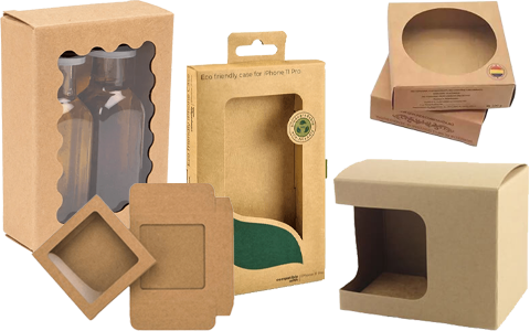 kraft paper window boxes