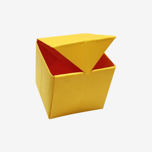 origami packaging with lid