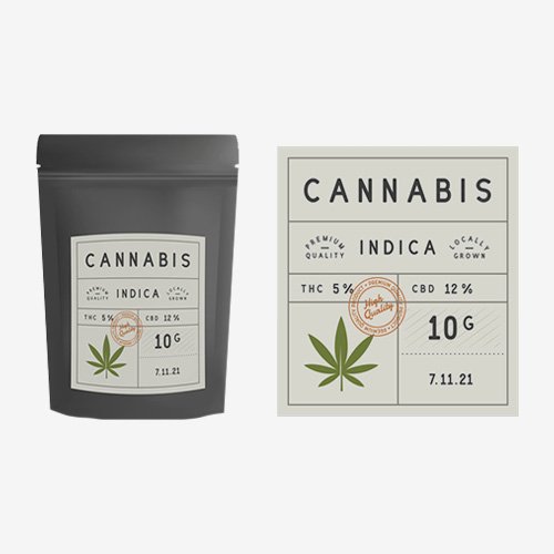 printed marijuana labels