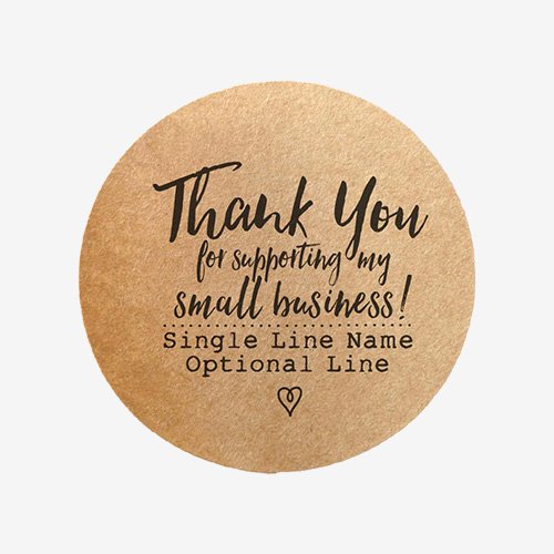 thank you business stickers