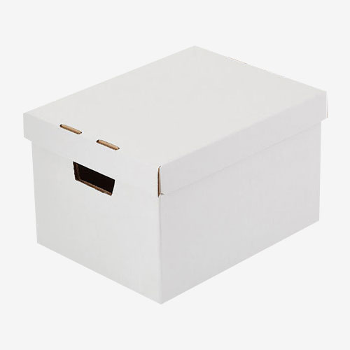 white corrugated boxes wholesale