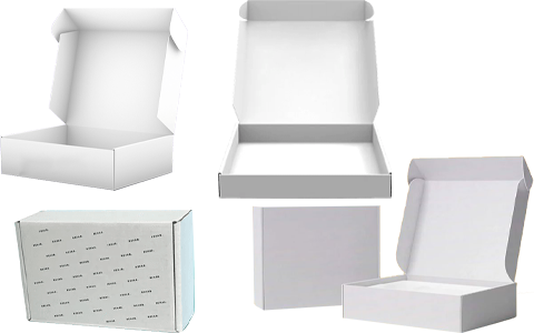 white mailer boxes